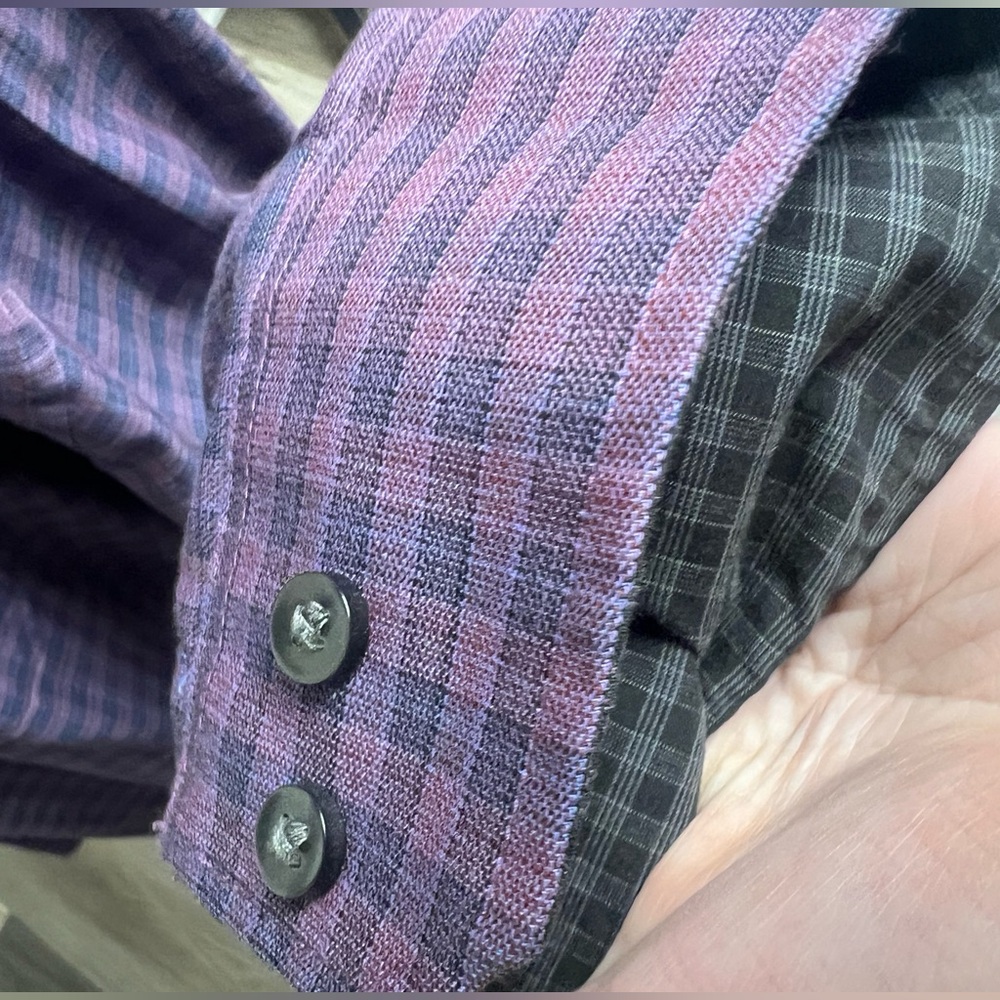 NWOT Men’s Purple Button-Down Shirt - Picture 8 of 13